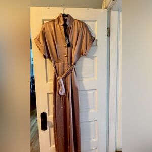 NWT Donna Karan New York Women's Belted Jumpsuit- Size 2